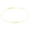 Bracelet Or Jaune Elyna Message Lol