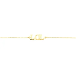 Bracelet Or Jaune Elyna Message Lol