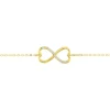 Bracelet Or Jaune Ilyas Oxyde De Zirconium