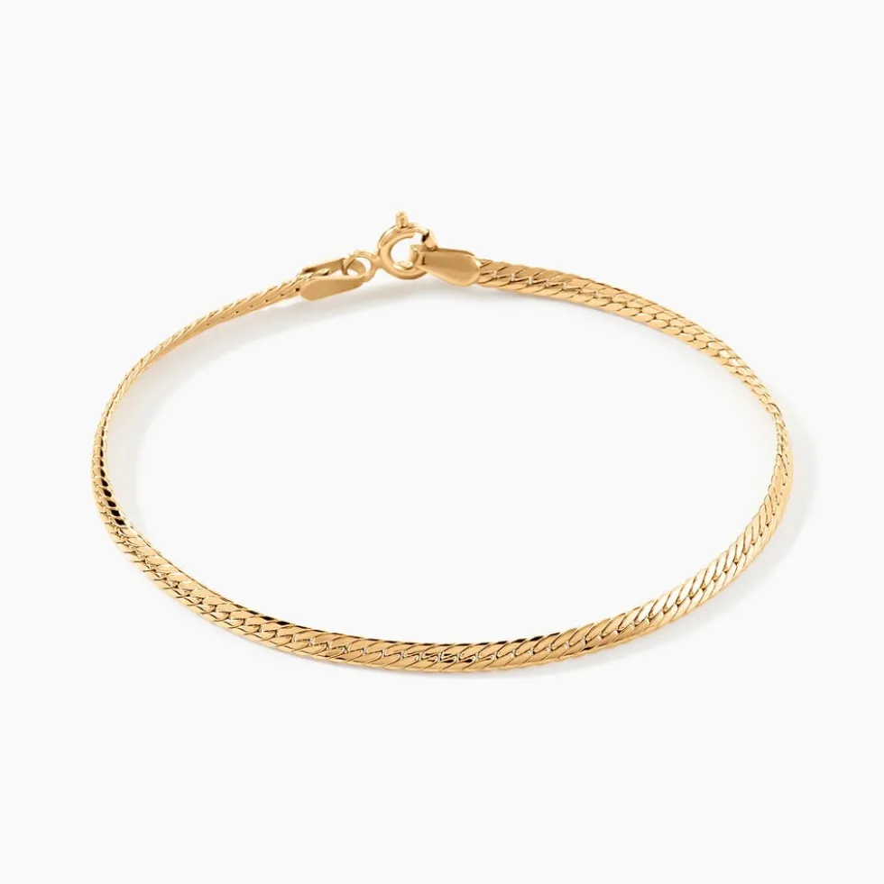 Bracelet Or Jaune Izel Maille Anglaise