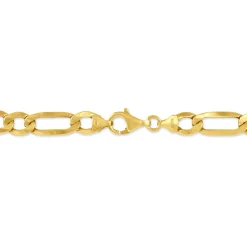 Bracelet Or Jaune Maille Alternée