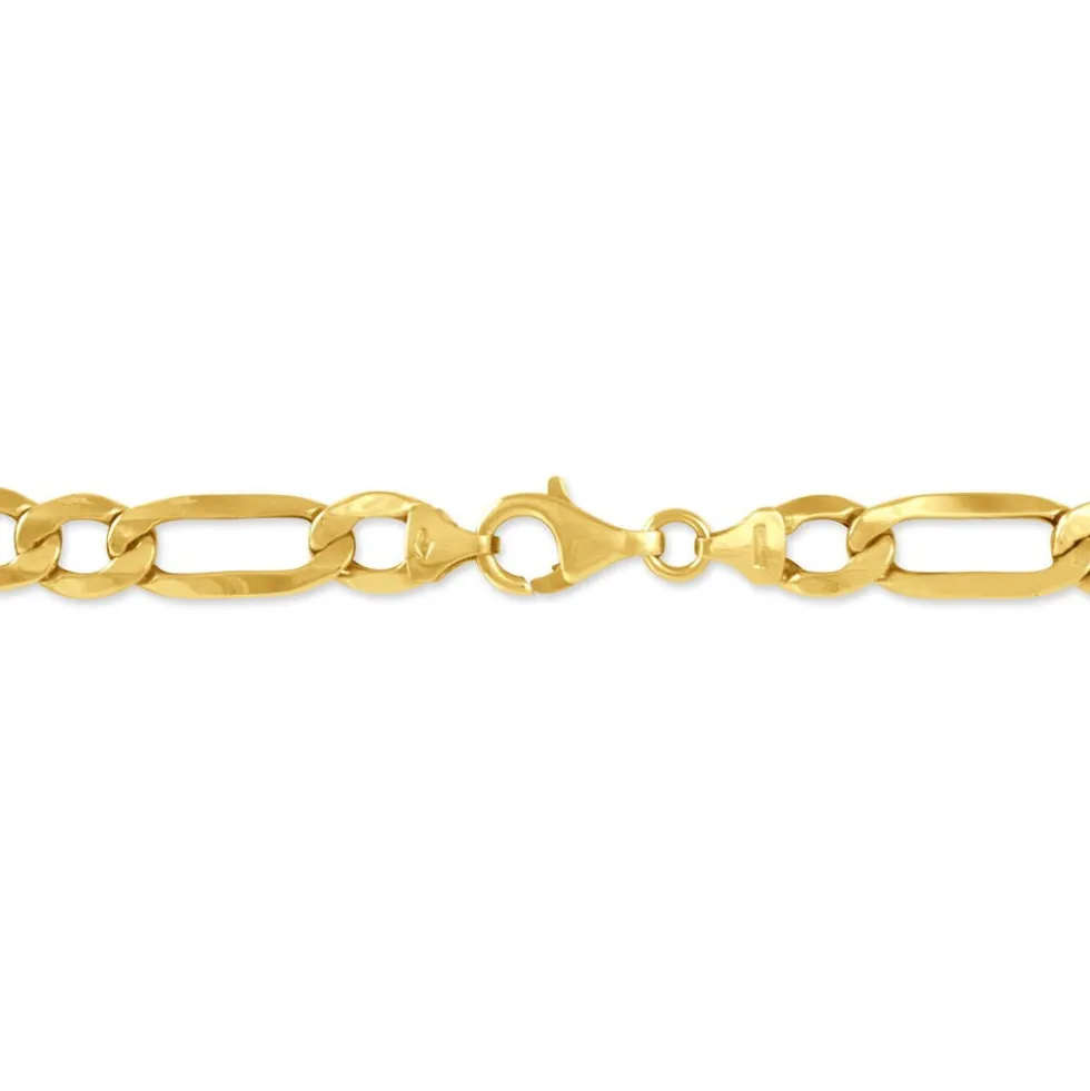 Bracelet Or Jaune Maille Alternée