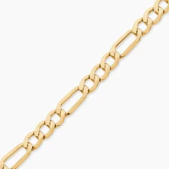 Bracelet Or Jaune Maille Alternée