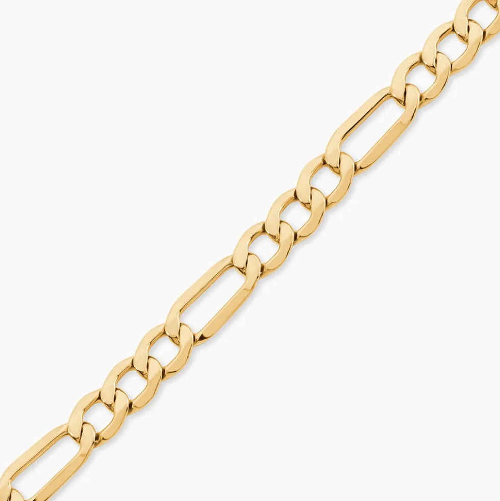 Bracelet Or Jaune Maille Alternée
