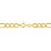 Bracelet Or Jaune Maille Alternée