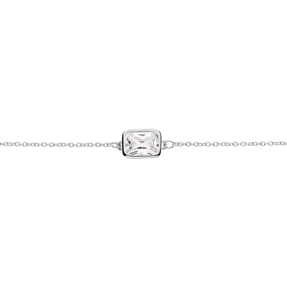 Bracelet Paulienne Argent Blanc Oxyde De Zirconium