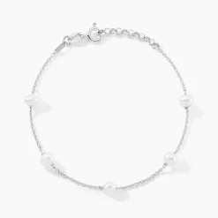 Bracelet Perlita Argent Blanc Perle De Culture