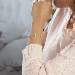 Bracelet Perlita Argent Blanc Perle De Culture