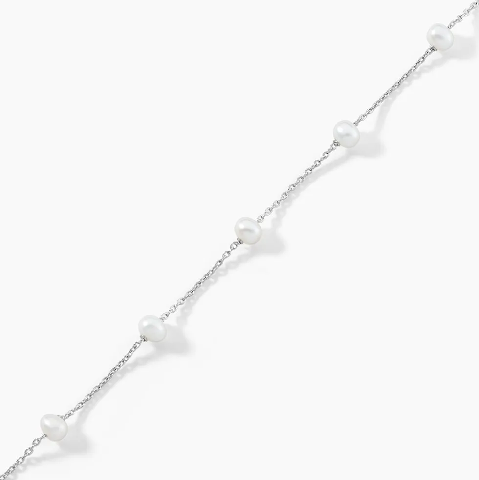 Bracelet Perlita Argent Blanc Perle De Culture