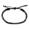 Bracelet Phebus Him Acier Noir Pierres Synthetiques