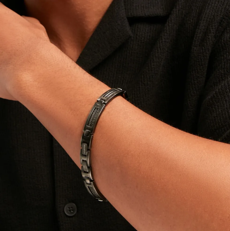 Bracelet Phebus Him Acier Noir