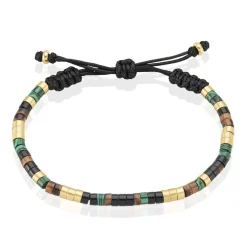 Bracelet Phebus Him Acier Doré Pierres Synthetiques