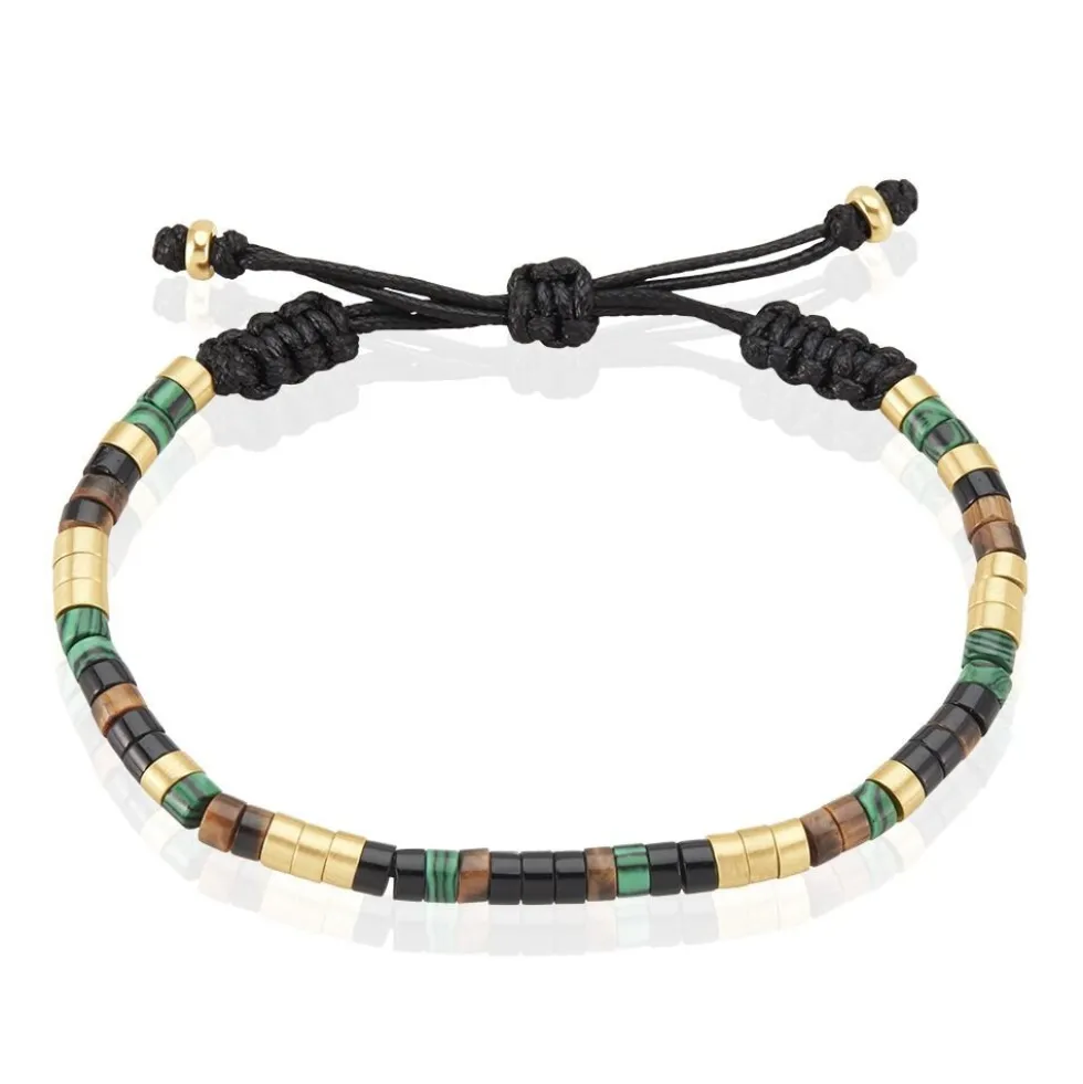 Bracelet Phebus Him Acier Doré Pierres Synthetiques