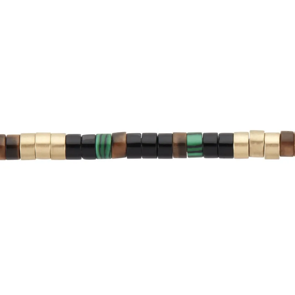 Bracelet Phebus Him Acier Doré Pierres Synthetiques