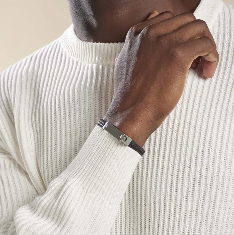 Bracelet Phebus Him Casual Acier Blanc Diamant