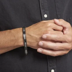 Bracelet Phebus Him Cosme Acier Noir