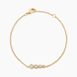 Bracelet Plaqué Or Boubou Oxydes De Zirconium
