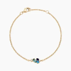 Bracelet Plaqué Or Era Pierre De Synthèse