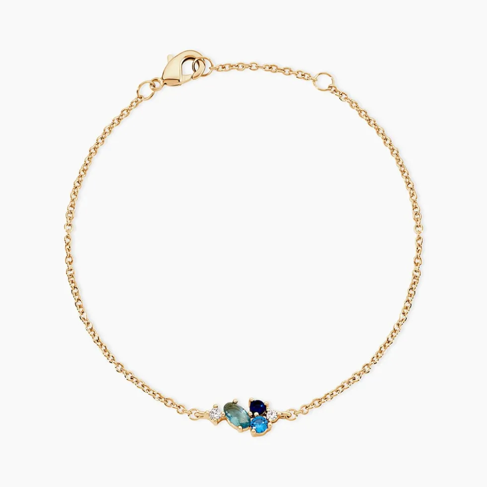 Bracelet Plaqué Or Era Pierre De Synthèse