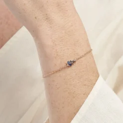 Bracelet Plaqué Or Era Pierre De Synthèse