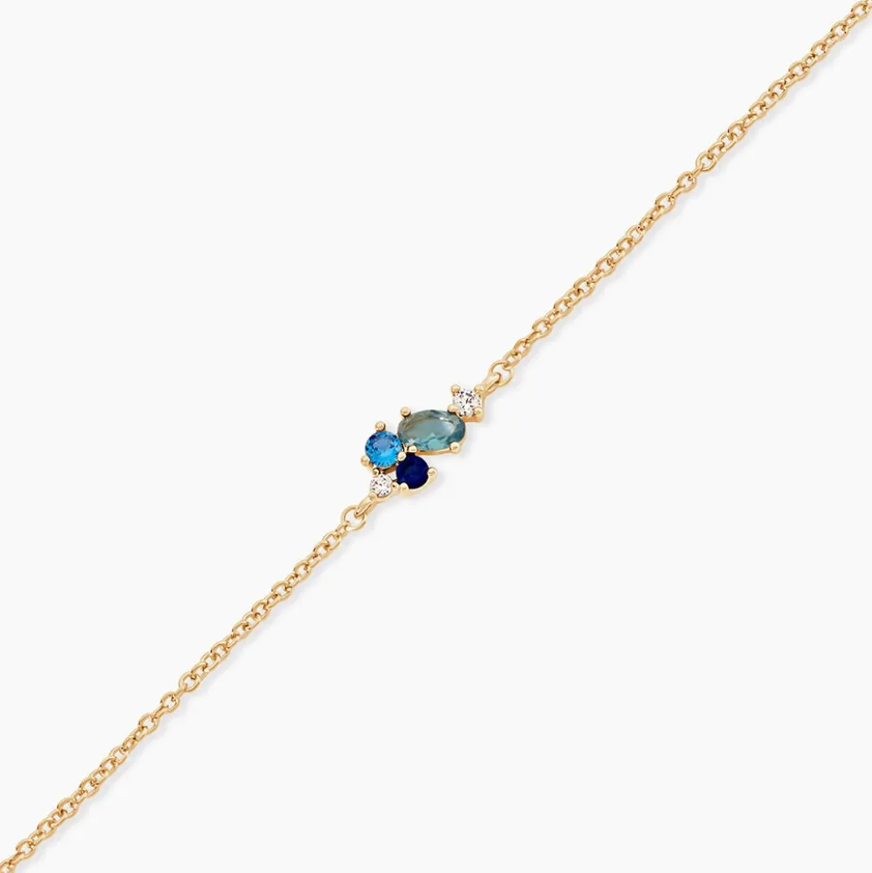 Bracelet Plaqué Or Era Pierre De Synthèse