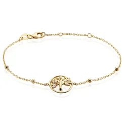 Bracelet Plaqué Or Heribald Oxydes De Zirconium