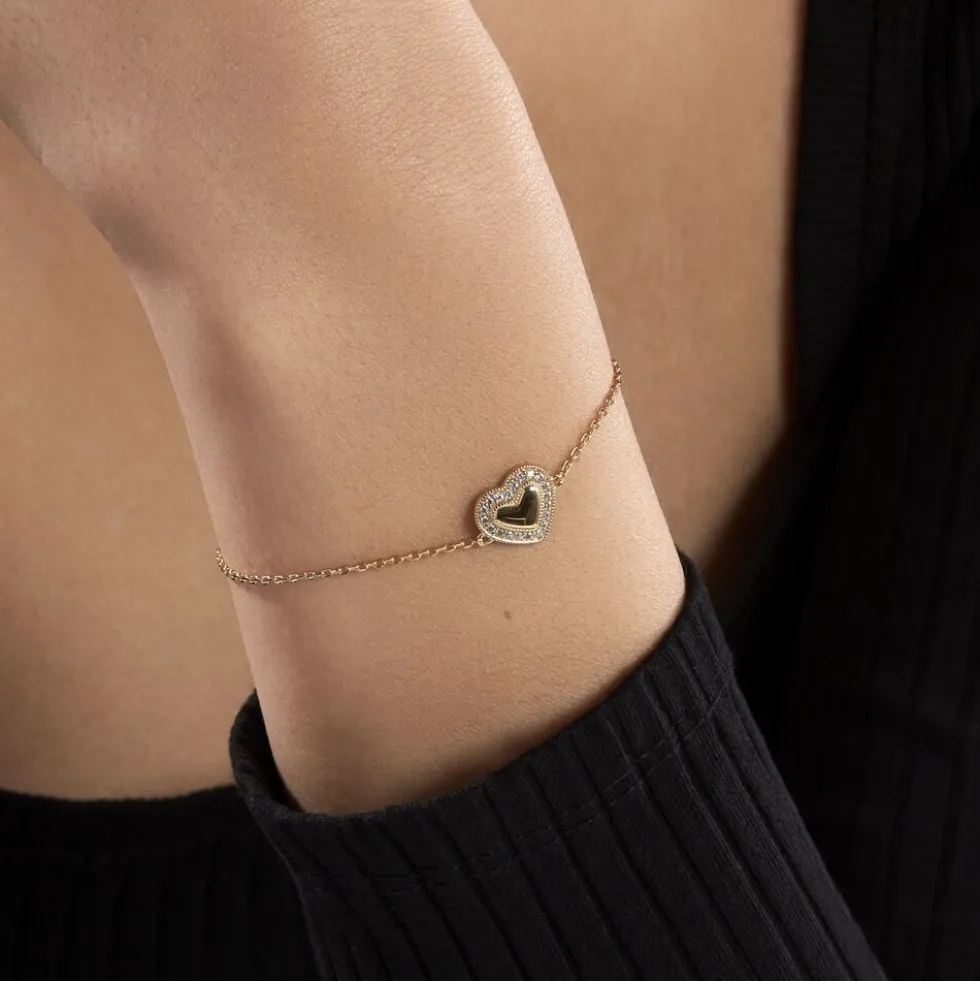 Bracelet Plaqué Or Jaime Oxydes De Zirconium