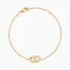 Bracelet Plaqué Or Jaune Amato Oxydes De Zirconium