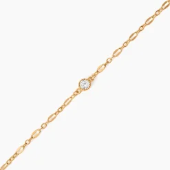 Bracelet Plaqué Or Jaune Lyn Oxyde De Zirconium
