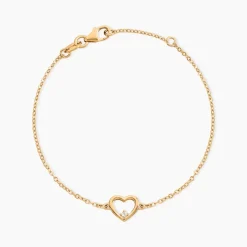 Bracelet Plaqué Or Kaspar Oxyde De Zirconium