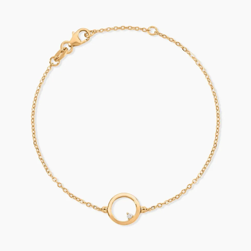 Bracelet Plaqué Or Kaspar Oxyde De Zirconium