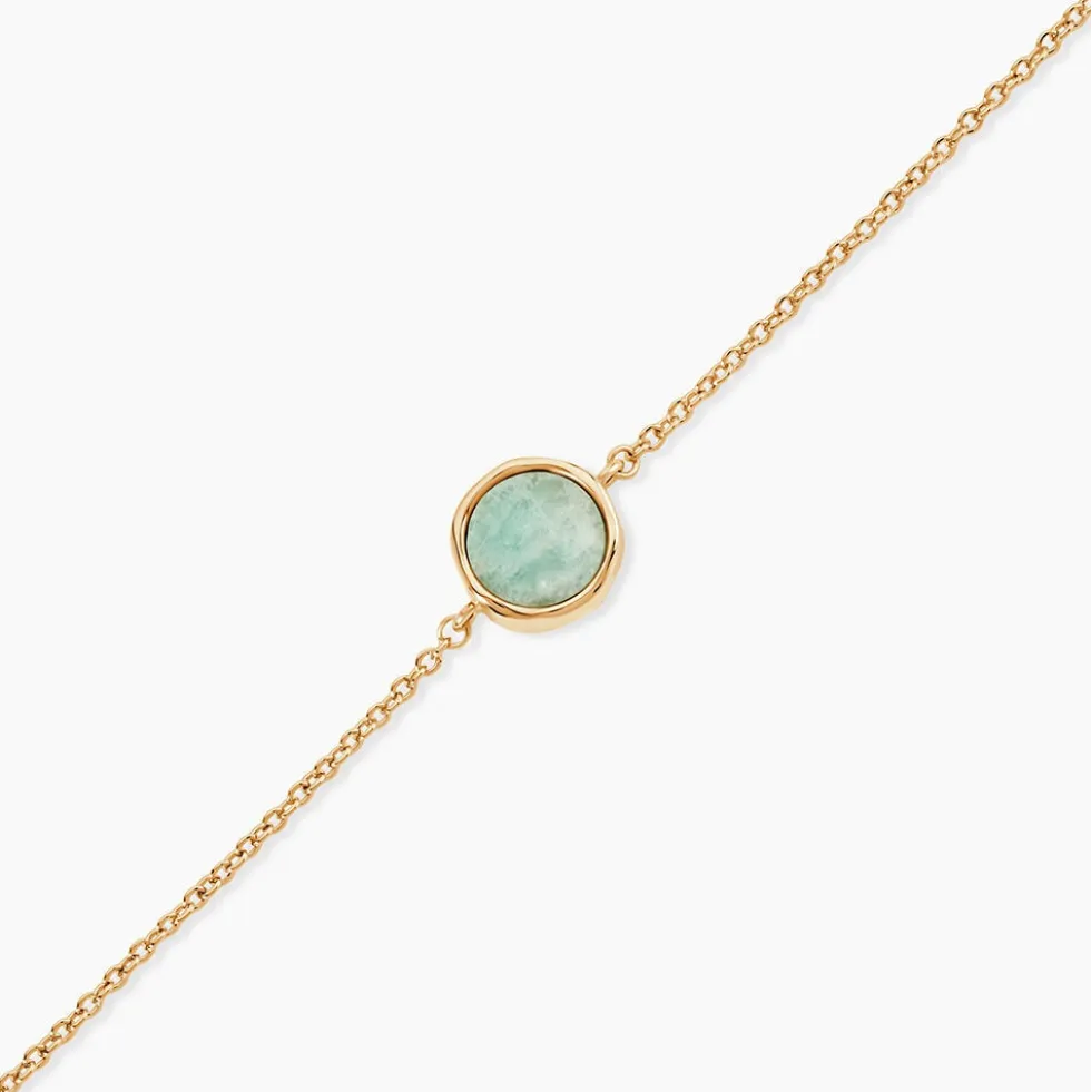 Bracelet Plaqué Or Neassa Amazonite