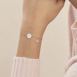 Bracelet Pluton Argent Blanc Oxyde De Zirconium