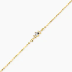 Bracelet Poem Argent Jaune Topaze Oxyde De Zirconium
