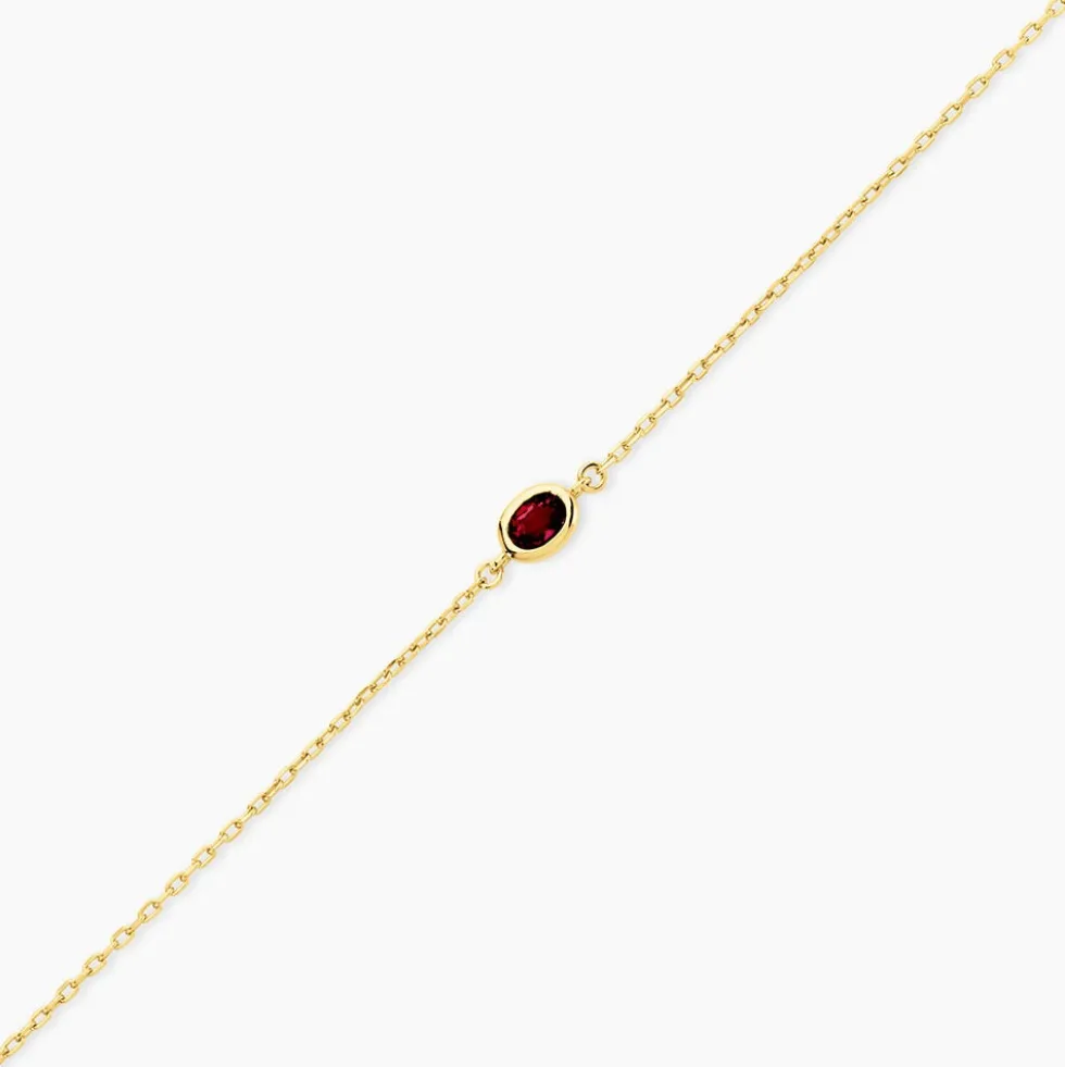 Bracelet Poem Argent Jaune Tourmaline