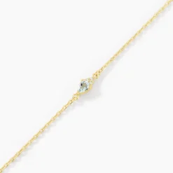 Bracelet Poem Argent Jaune Topaze Oxyde De Zirconium