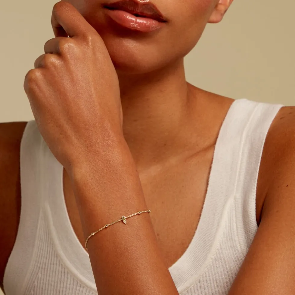 Bracelet Poem Argent Jaune Péridot