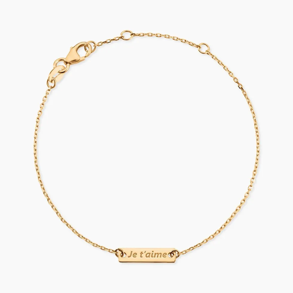 Bracelet Promesse Plaqué Or Jaune