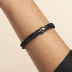 Bracelet Reba Or Blanc Perle De Culture De Tahiti