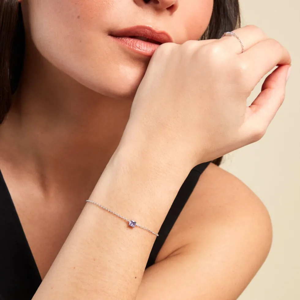 Bracelet Rio Argent Blanc Oxyde De Zirconium