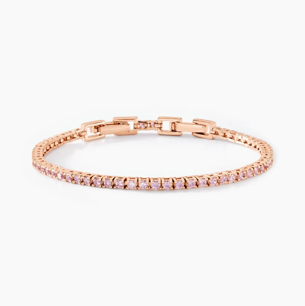 Bracelet Rio Argent Rose Oxyde De Zirconium