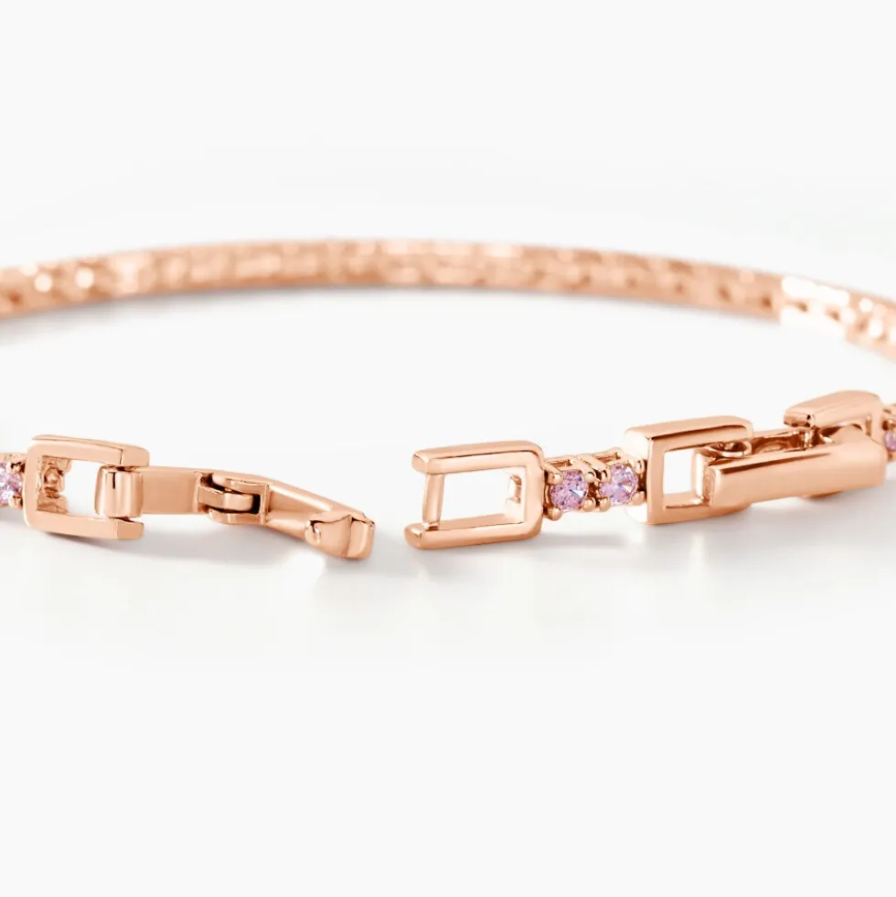 Bracelet Rio Argent Rose Oxyde De Zirconium