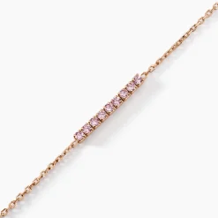 Bracelet Rio Argent Rose Oxyde De Zirconium