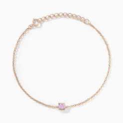Bracelet Rio Argent Rose Oxyde De Zirconium