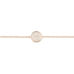 Bracelet Rosae Argent Rose Nacre