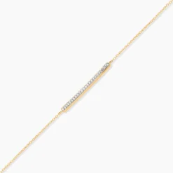 Bracelet Sahteene Or Jaune Diamant