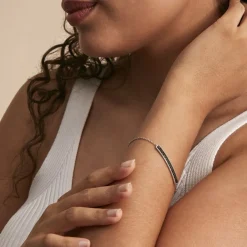 Bracelet Septima Argent Blanc Spinelle