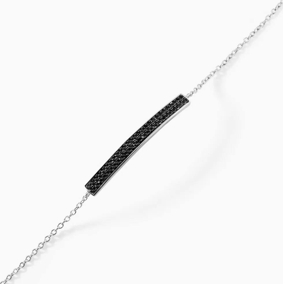 Bracelet Septima Argent Blanc Spinelle