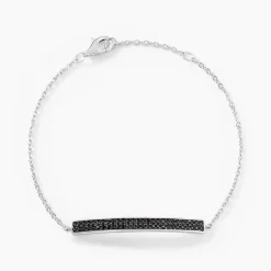 Bracelet Septima Argent Blanc Spinelle
