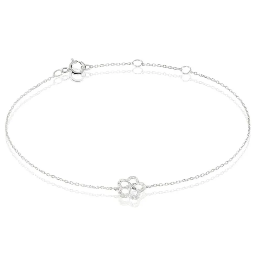 Bracelet Shareen Or Blanc Diamant